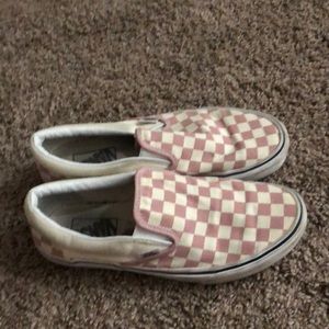 Vans checkered pink